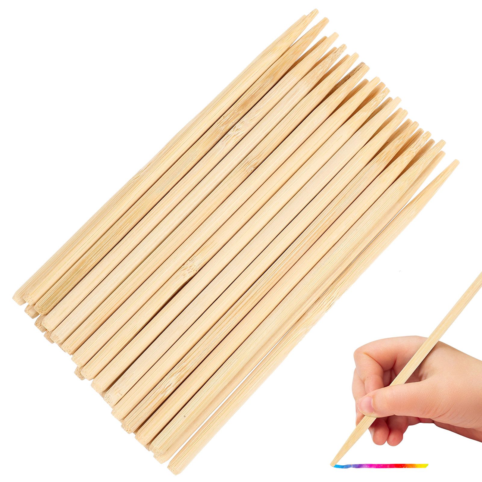 30pcs Scratch Bamboo Pens Wax  - đánh giá và giá Woodworking Kids Toys
