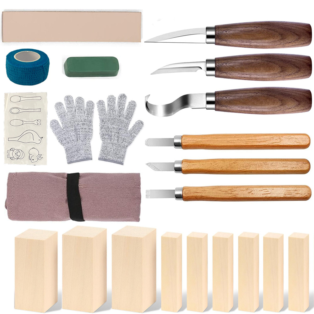 Carving Knife Gift Box Set 21- - đánh giá và giá Woodworking Gifts